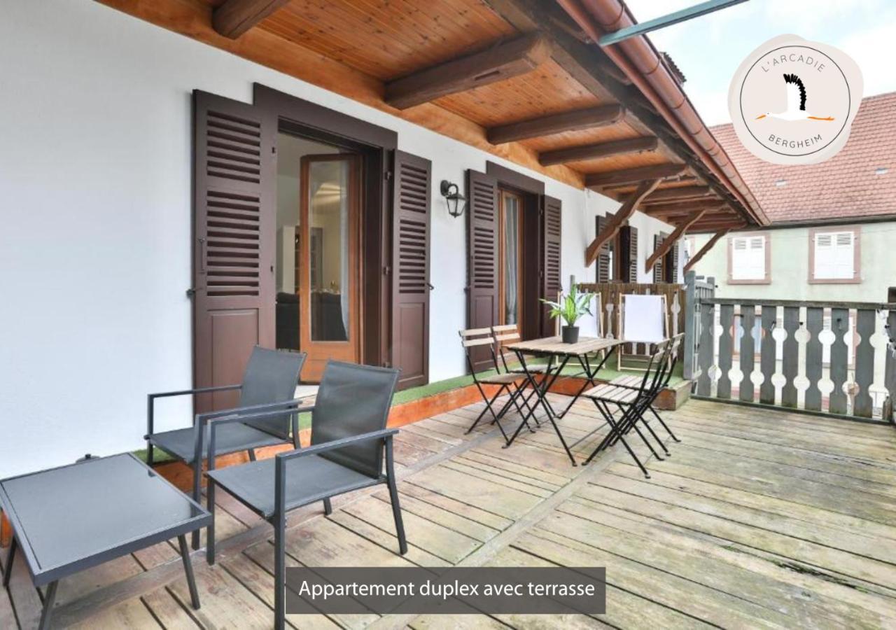 Appartements Duplex 3 Et 4 Personnes - Climatisation - Village Elu Parmi Les "Plus Beaux Villages De France" - Route Des Vins - Centre Alsace เบิร์กไฮม์ ภายนอก รูปภาพ